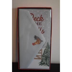 Peck the Halls Chicken Christmas Greeting Card‎ 14 Pack 4 x 8